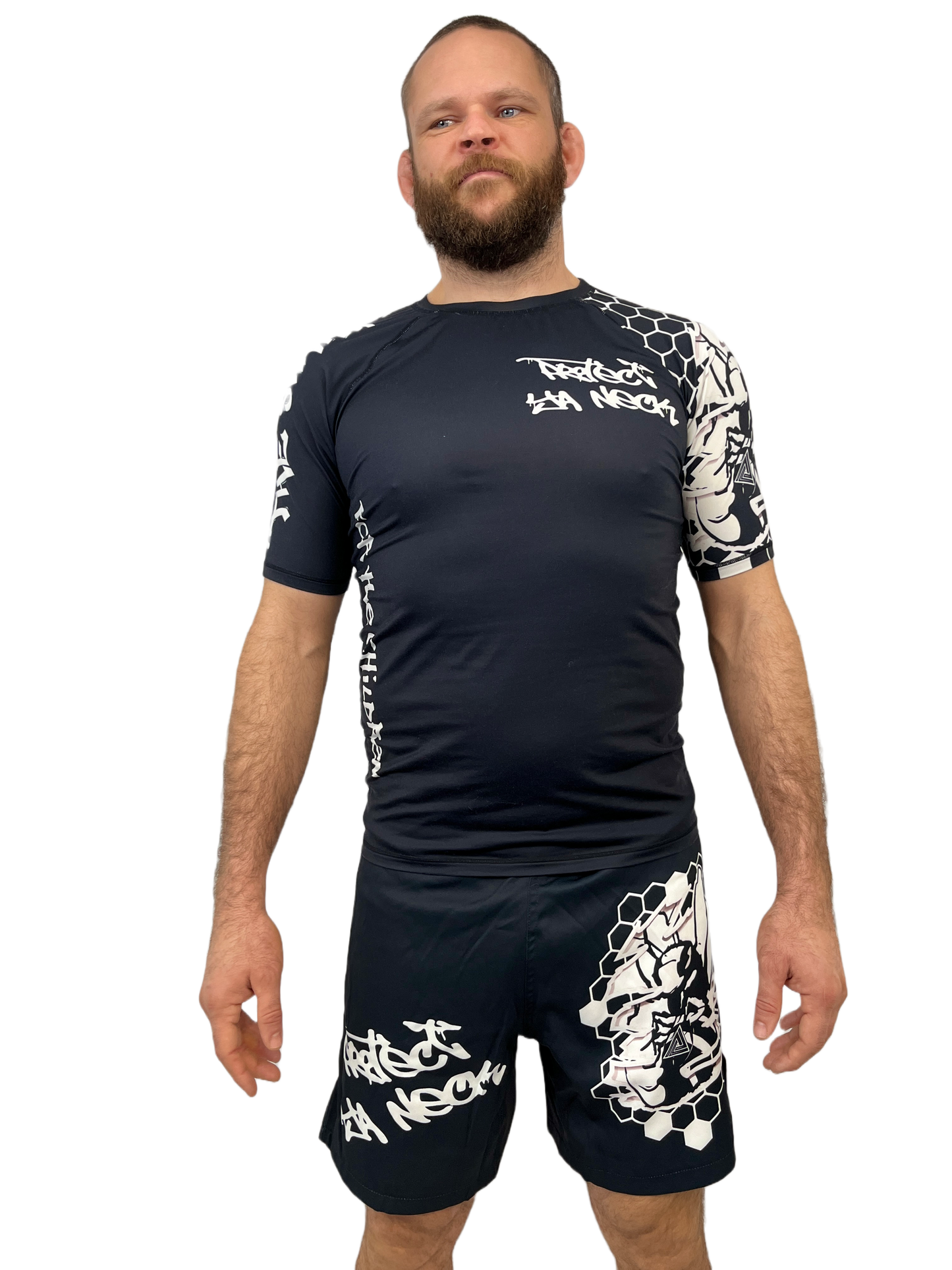 Black Belt White Belt Nogi Rash Guard
