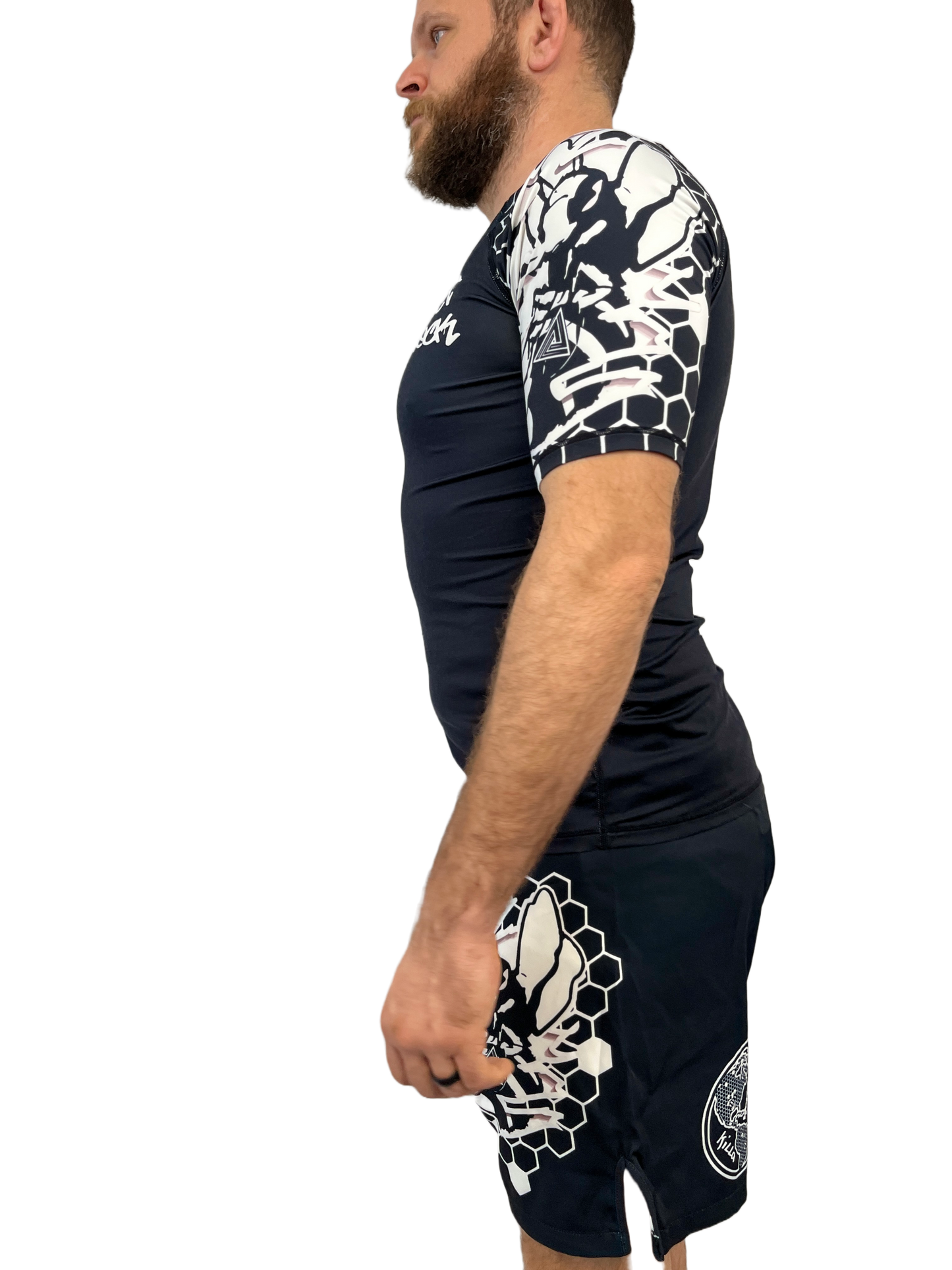 Black Belt White Belt Nogi Rash Guard