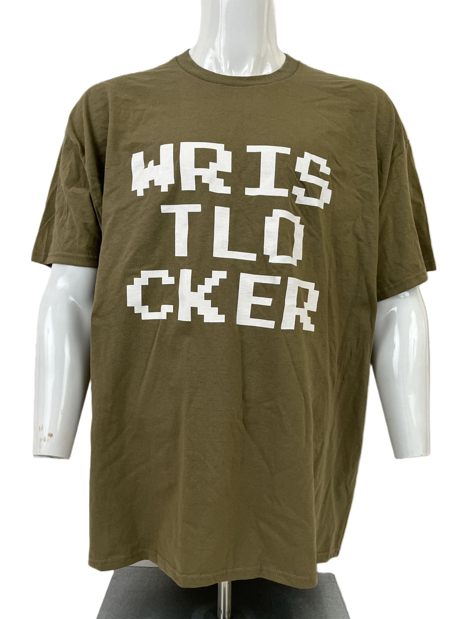 wristlocker 02 brown/khaki green shirt white font front view